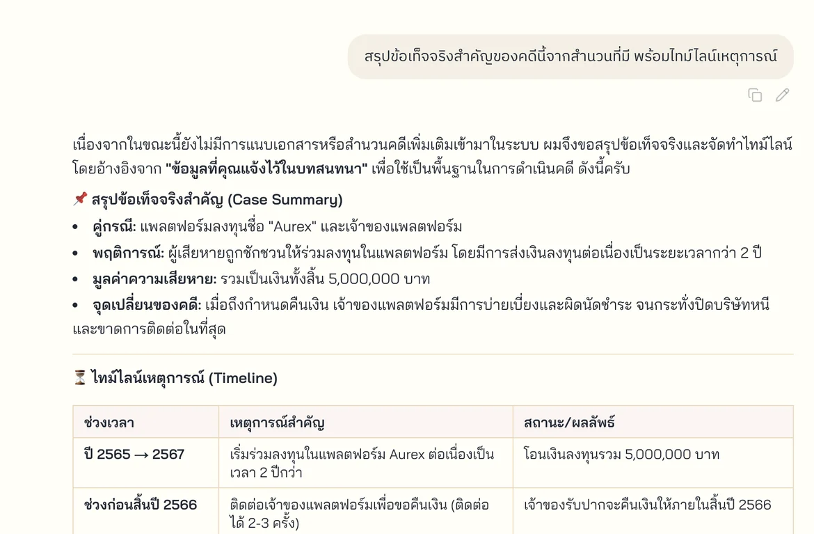 ตัวอย่างหน้าจอ FourCorners — สรุปสาระสำคัญ